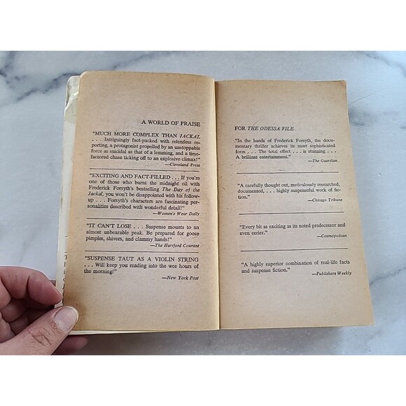 The Odessa File By Frederick Forsyth Paperback - Picture 3 of 10